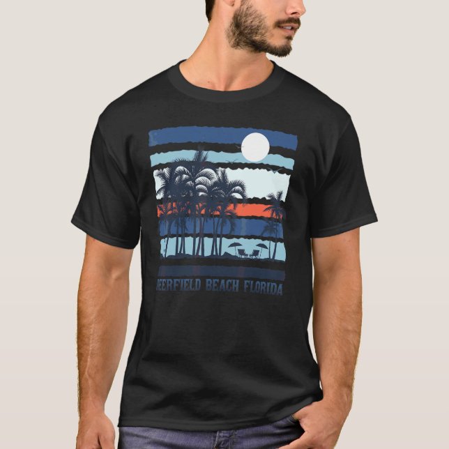 Camiseta Vintage Deerfield Beach Summer 80s Beach S (Frente)