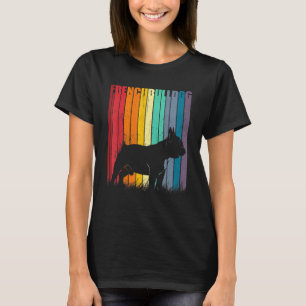 Camiseta Vintage desconfortável retrógrado cão-grande franc