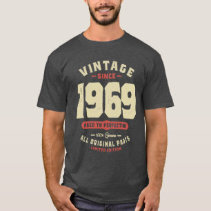 Camiseta Vintage desde 1969 54º aniversário