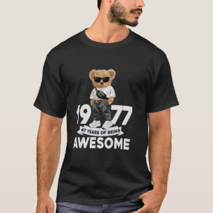 Camiseta Vintage desde 1977 47º aniversário Oferece Present
