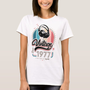 Camiseta Vintage desde fones de ouvido de 1977