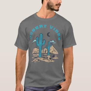 Camiseta Vintage Desert Vibes Cactus Landscape Traveler Van