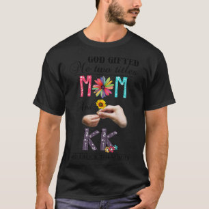 Camiseta Vintage Deus Me Deu Dois Títulos Mãe E Kk Wildfl