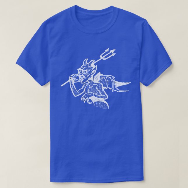 Camiseta Vintage Devil Illustration Design (Frente do Design)