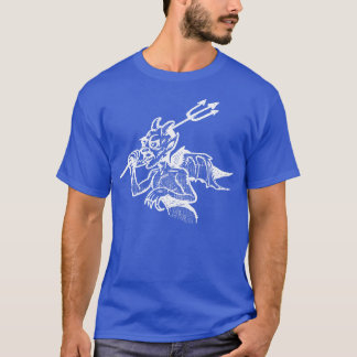 Camiseta Vintage Devil Illustration Design