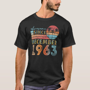Camiseta vintage dezembro 1963 92 anos 59 anos