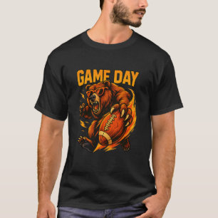 Camiseta Vintage Dia de Jogo Urso de Futebol Engra