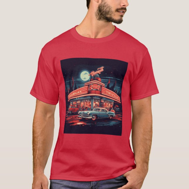 Camiseta Vintage Diner (Frente)