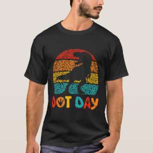 Camiseta Vintage Dinossaur Happy Dot Day S Para Crianças Te