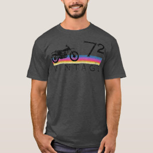 Camiseta Vintage Dirt Bike 72 Motocross 50 Anos