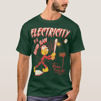 Camiseta Vintage - Disfarçado Kilowatt Reddy Baseball Hero