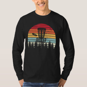 Camiseta Vintage Disk Golf Retro Distress Sunset