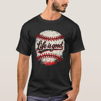 Camiseta Vintage Distressed Baseball Retro Sports Art