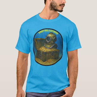 Camiseta Vintage Diving Helmet on a Treasure Chest URM