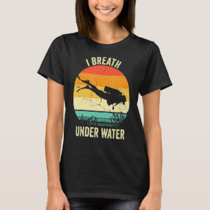 Camiseta Vintage Diving Scuba Dive I Respira Submarino