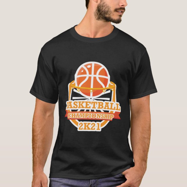 Camiseta Vintage do Campeonato de Basquete (Frente)