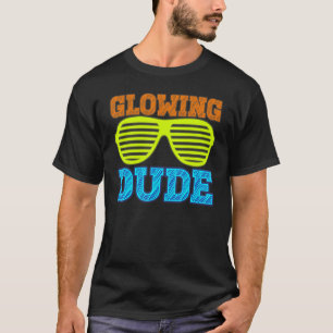 Camiseta Vintage do Dude Party 80s retrógrado colorido