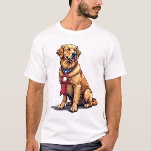 Camiseta Vintage do Golden Retriever Americano Org