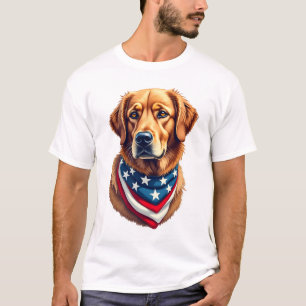 Camiseta Vintage do Golden Retriever Totalmente Am