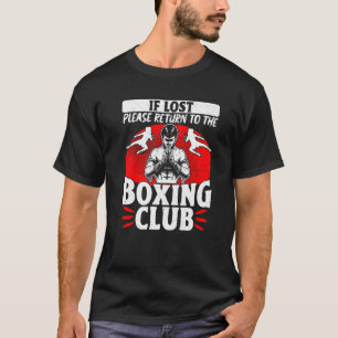 Camiseta Vintage Do Kickboxing Se Perdido, Volte Ao Bo