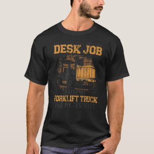 Camiseta Vintage do Operador de Caminhão de Elevação Certif