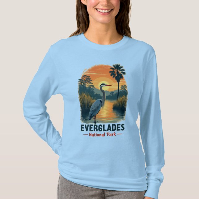 Camiseta Vintage do Parque Nacional Everglades (Frente)
