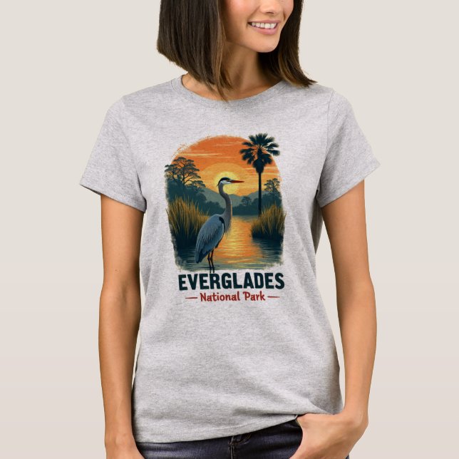 Camiseta Vintage do Parque Nacional Everglades (Frente)