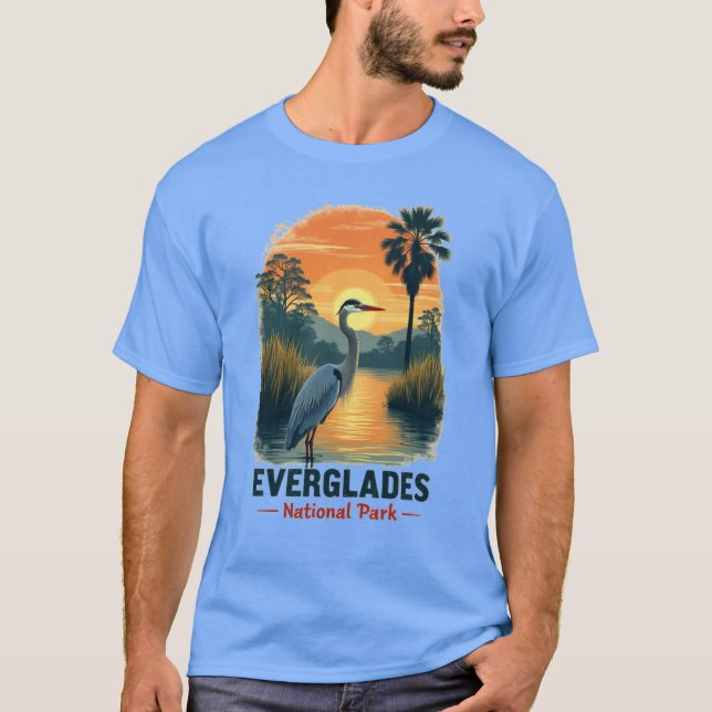 Camiseta Vintage do Parque Nacional Everglades (Frente)
