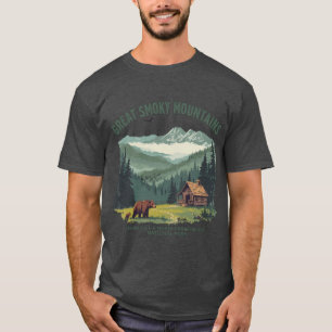 Camiseta Vintage do Parque Nacional Great Smoky Mo