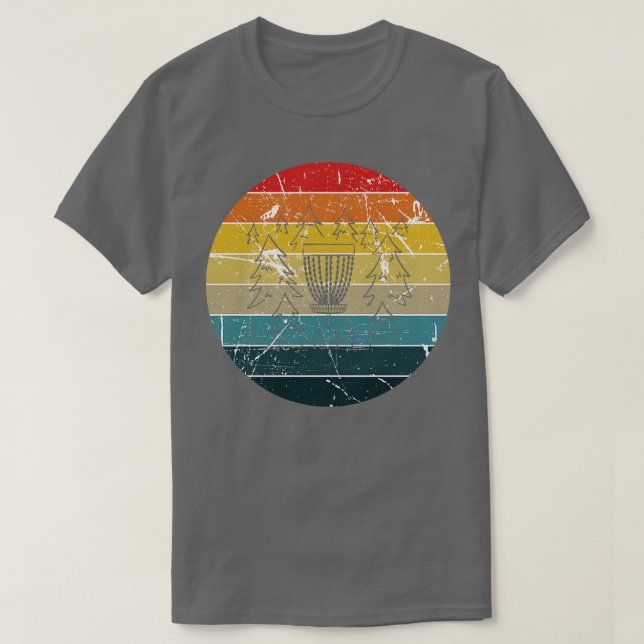 Camiseta Vintage do Retro de Golf de Disco (Frente do Design)