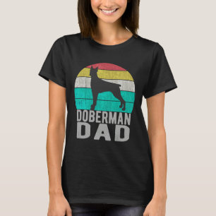 Camiseta Vintage Doberman Pinscher Pai Retro
