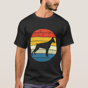 Camiseta Vintage Doberman Retro Sunset Dobermann Doberman M
