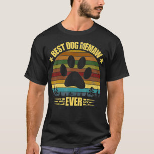 Camiseta Vintage Dog Memaw Dia de as mães
