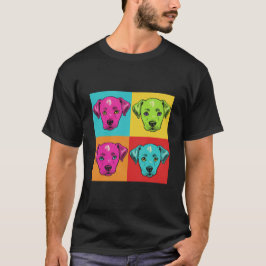Camiseta vintage dogs pop art andy warhol style