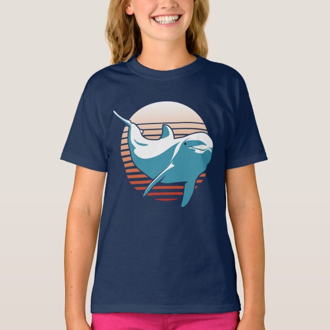 Camiseta Vintage Dolphin T Shirt (Frente)