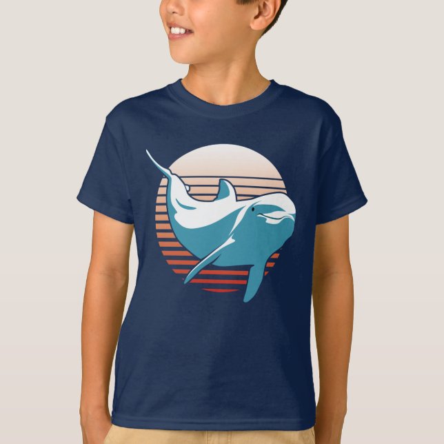 Camiseta Vintage Dolphin T Shirt (Frente)