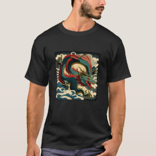 Camiseta Vintage Dragon Japão - Retro Japão Gráfico Japonês