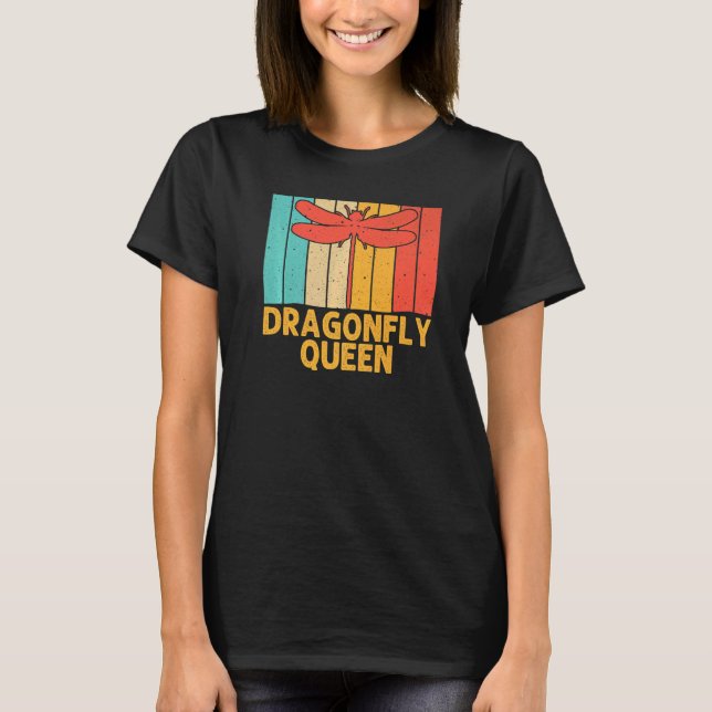 Camiseta Vintage Dragonfly Para Mulheres Dragonfly Inseto M (Frente)
