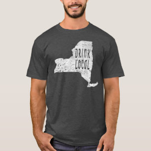 Camiseta Vintage Drink Local artesanato Cerveja Nova Iorque
