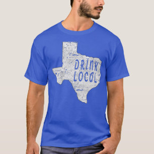 Camiseta Vintage Drink local cerveja de artesanato Texas