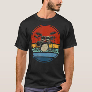 Camiseta Vintage Drummer Para Homens Meninos Meninos Toddle