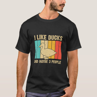 Camiseta Vintage Duck Design Para Patos Amantes Homens