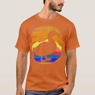 Camiseta Vintage duck Retro Sunset funny ducksFarmingFarmer