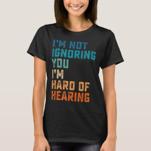Camiseta Vintage Duro De Ouvido Língua De Sinais Asl Surdo