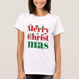 Camiseta Vintage e tipografia de Natal
