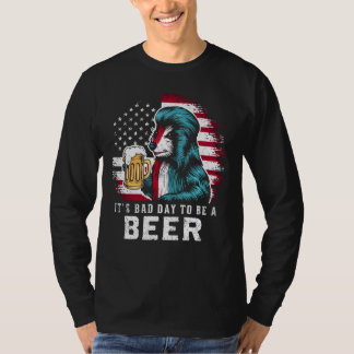 Camiseta Vintage É um dia ruim para ser uma Cerveja Engraça