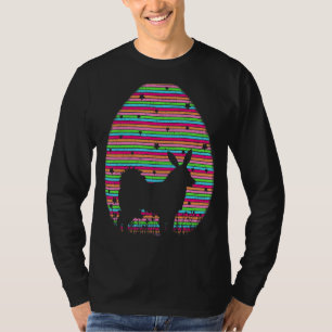 Camiseta Vintage Easter Egalaskan Malamute Dog Páscoa Su