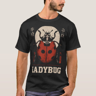 Camiseta Vintage Eastern Ladybug Boa Sorte Inseto Portrai