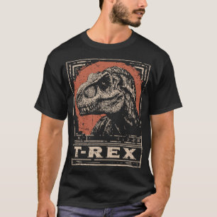 Camiseta Vintage Eastern T-Rex   Retrato do Dinossauro