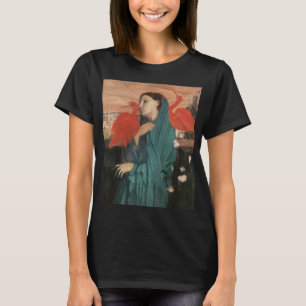 Camiseta Vintage Edgar Degas Jovem Mulher com Íbis Arte